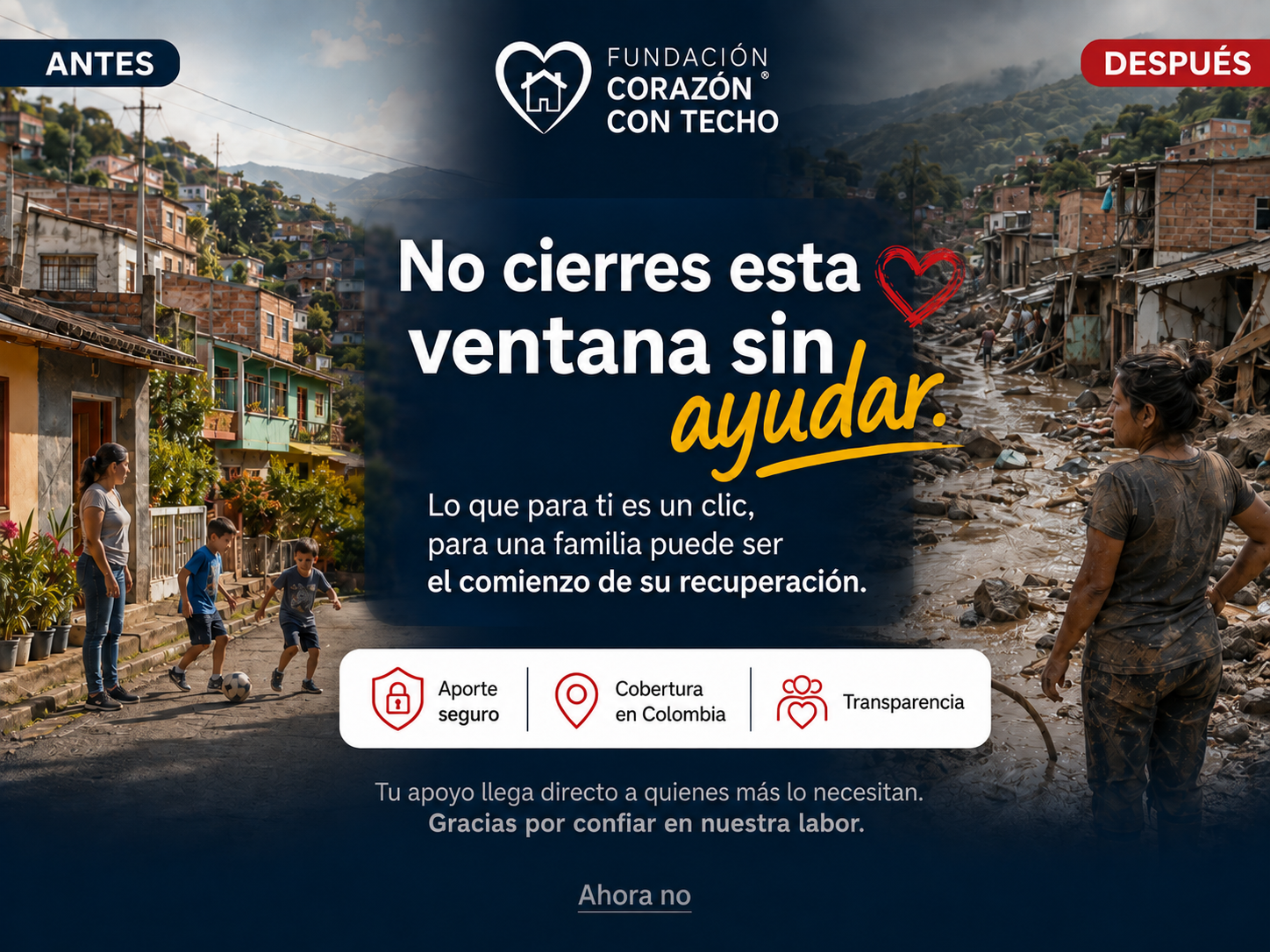 Tu aporte puede cambiar una vida
