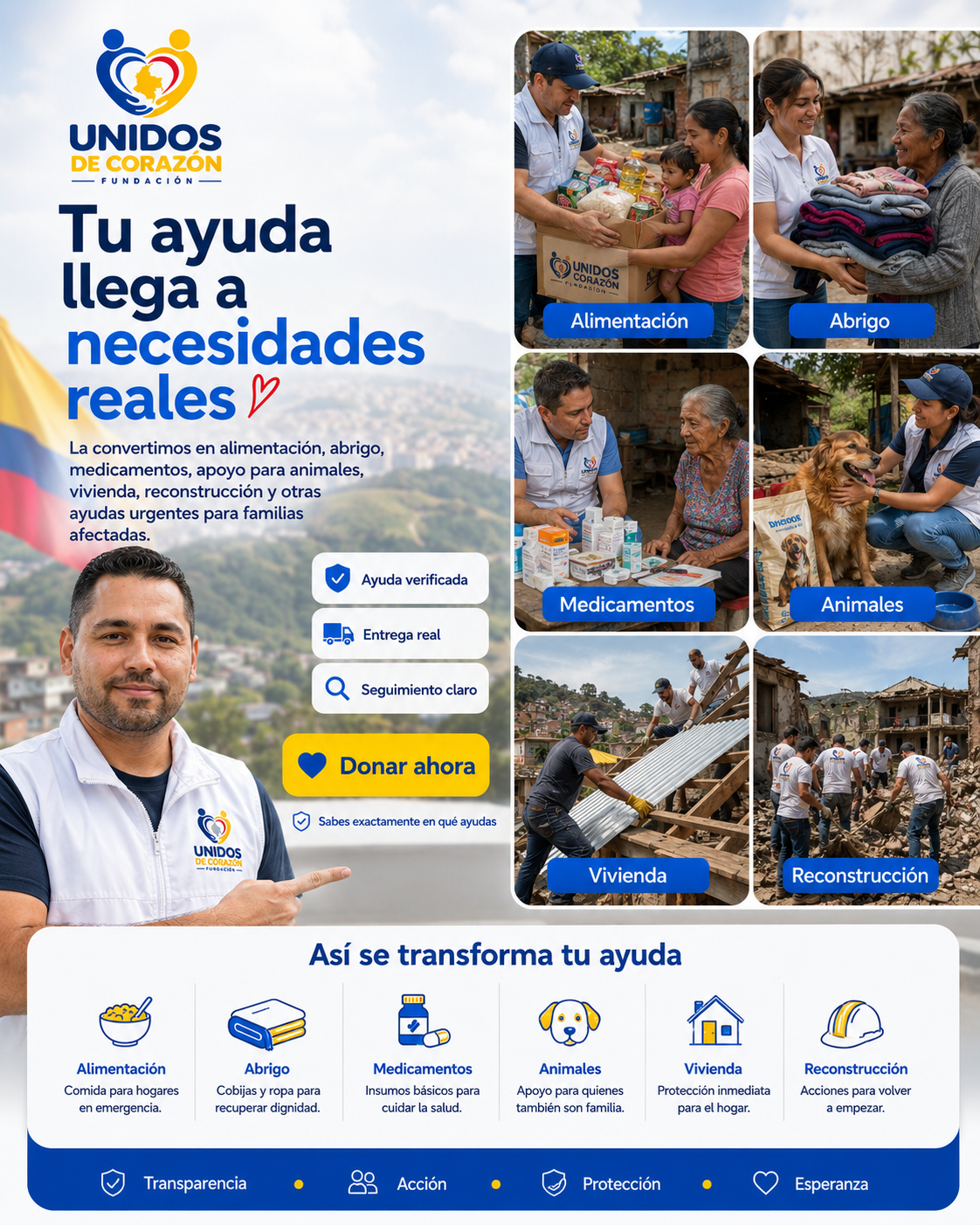 Ayuda humanitaria Unidos de Corazón