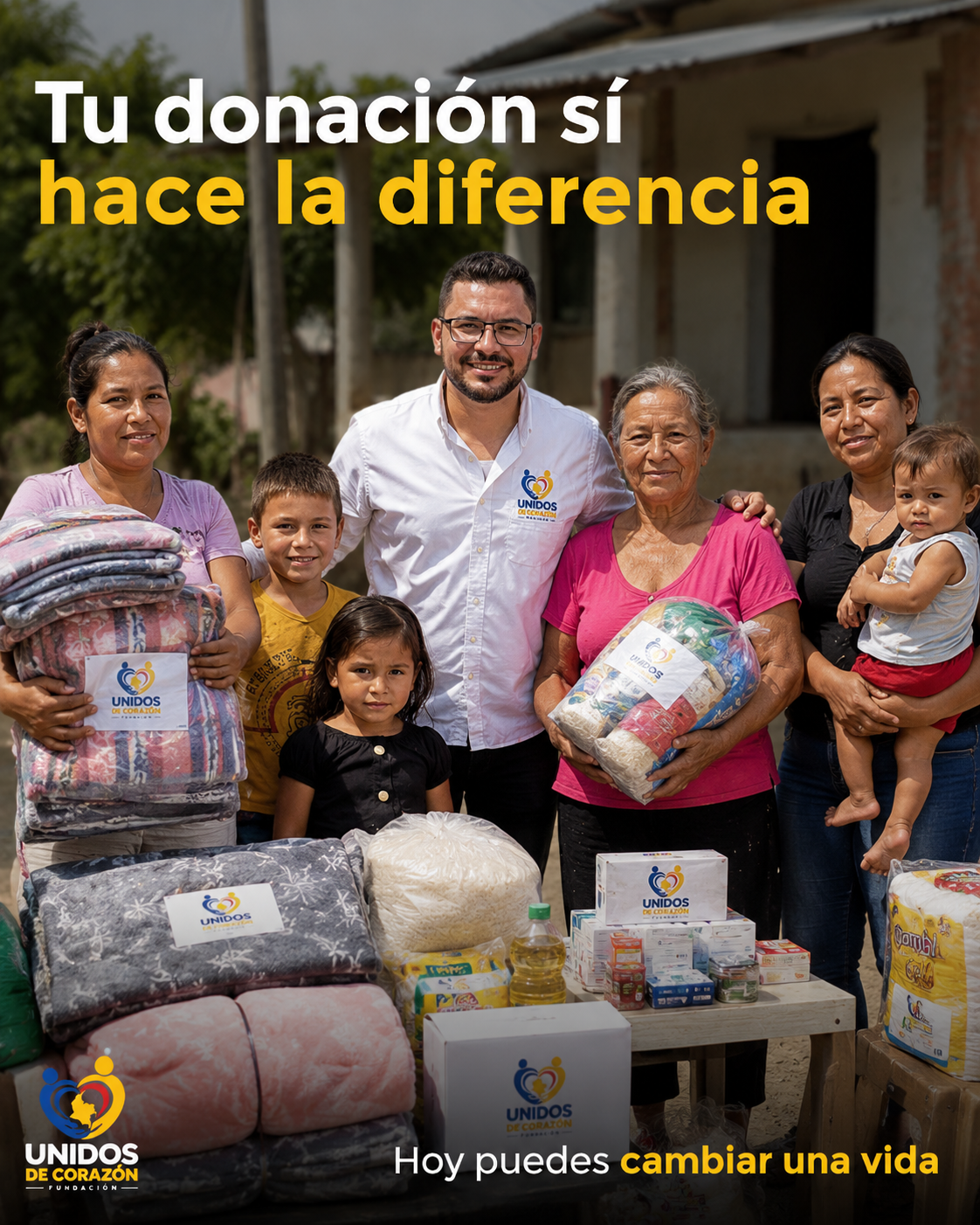 Donaciones convertidas en ayuda