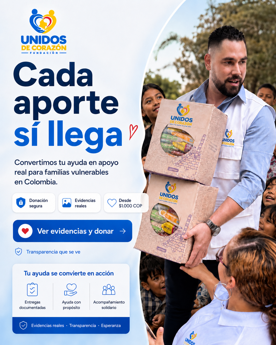 Ayuda humanitaria Unidos de Corazón
